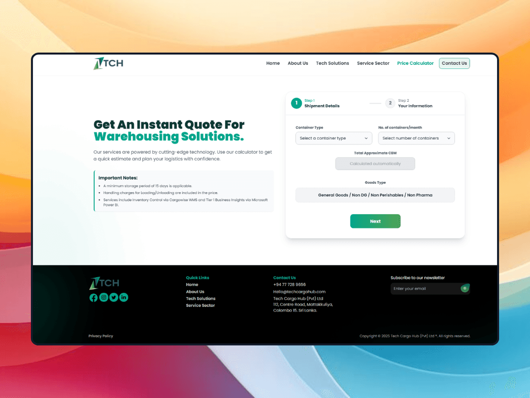 Instant Quote Calculator