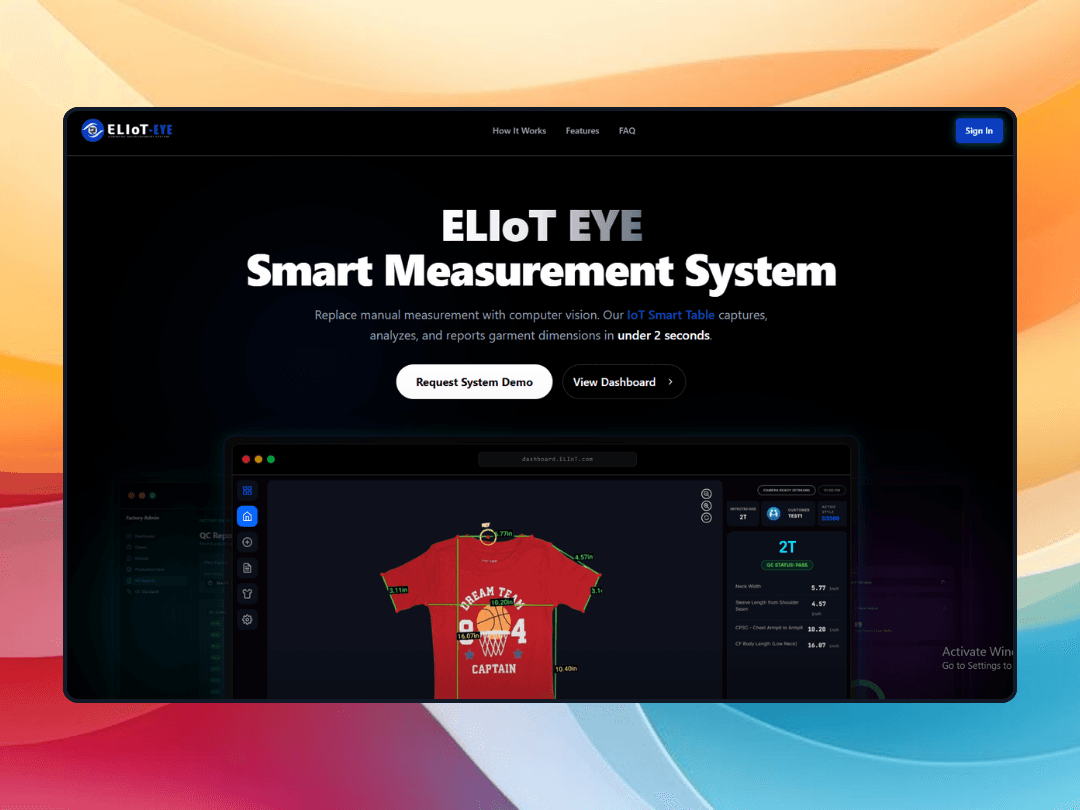 Eliot-EYE: AI Smart Measurement System